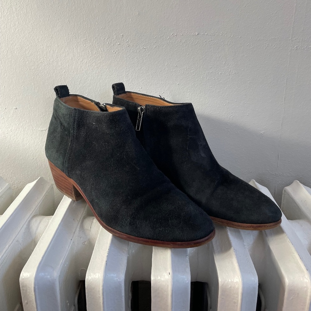 Black Suede J Crew Booties